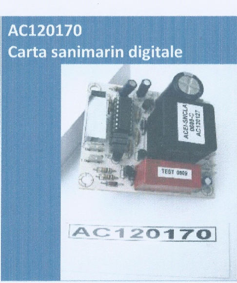 Immagine di Carta Elettronica Per Sanimarin Ac120175 Pulsante Digitale Sanitrit