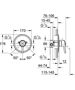 Immagine di GROHE MISCELATORE MONOCOMANDO DA 1/2" incasso + parte esterna per doccia CONCETTO 32213000