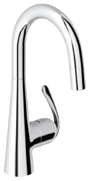 Immagine di GROHE - rubinetto lavello con doccia estraibile ZEDRA 322960001