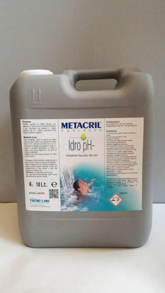 Immagine di Idro pH- riduttore del pH dell'acqua in forma liquida 10lt. Metacril