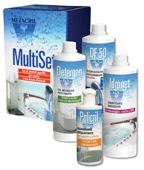 Immagine di Multi Set Idromassaggio - set di prodotti assortiti per vasca idromassaggio Metacril