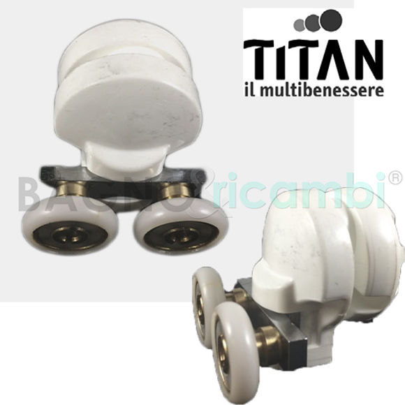 Immagine di Ricambio ruota cuscinetto rotella per cabina doccia curva Titan CADAS7BT03