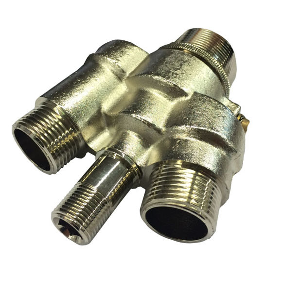 Immagine di Ricambio deviatore cromato SENZA MANOPOLA Albatros Revita P104R21021600