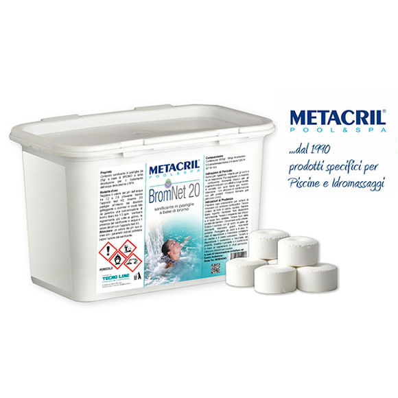 Immagine di BromNet 20 - trattamento a base di bromo in pastiglie 1 kg 44001001 Metacril