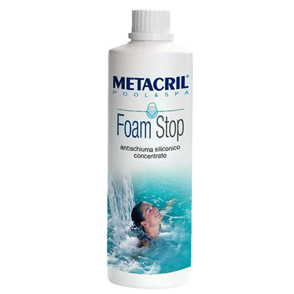 Immagine di Foam Stop - antischiuma concentrato per spa/piscina 500 ml 54000501 Metacril