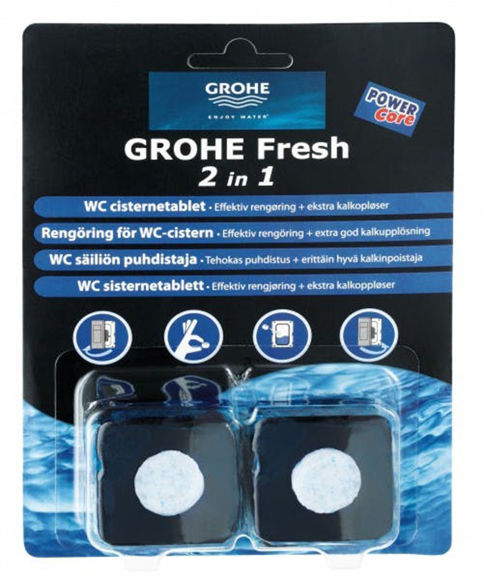 2 Pastiglie Grohe per cassetta di scarico Set Fresh igienizzante 38882000.  Bagno e ricambi - Vendita di ricambi e accessori per il bagno