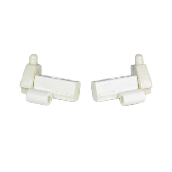Immagine di Ricambio Coppia Supporto Cerniera box doccia Bianco 011