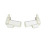 Immagine di Ricambio Coppia Supporto Cerniera box doccia Bianco 011