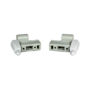 Immagine di Ricambio Coppia Supporto Cerniera box doccia Grigio 012