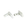 Immagine di Ricambio Coppia Supporto Cerniera box doccia bianco 015