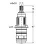 Picture of Ricambio cartuccia termostatica per rubinetteria Cristina CR11746Q00