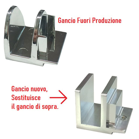 Immagine di Ricambio gancio scorrimento porta Tecnoslide Cesana 62099944129M