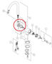 Picture of Ricambio assieme rotativo per miscelatore sottofinestra Franke 133.0073.943