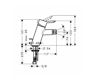 Immagine di Ricambio miscelatore monoforo cromo per bidet serie Focus S Hansgrohe 31721000