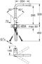 Immagine di Grohe Minta Miscelatore per lavello con doccetta estraibile cromato 30274000