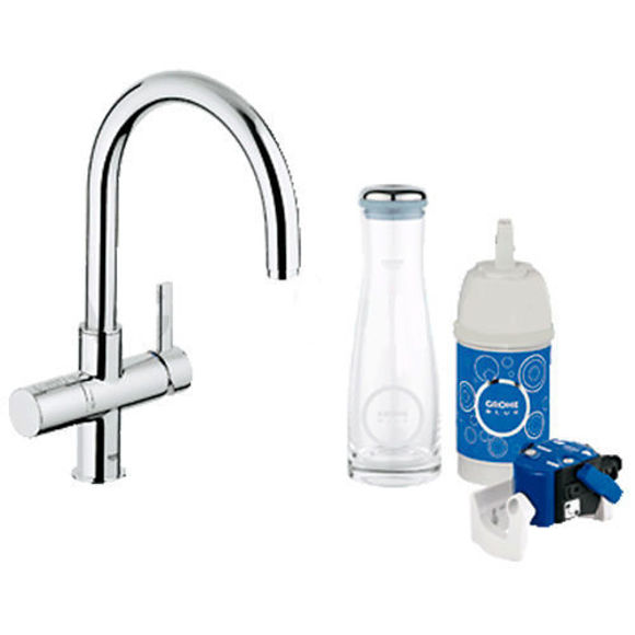 depuratore grohe blue, 33249001, groheblue, sistema filtrante grohe,  doccetta, rubinetto, grohe, miscelatore, Grohe Blue 33249 Miscelatore con sistema  filtrante. Bagno e ricambi - Vendita di ricambi e accessori per il bagno