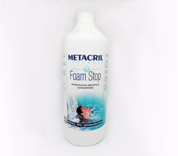 Immagine di Foam Stop - antischiuma concentrato per spa/piscina 1 lt 542 01001 Metacril