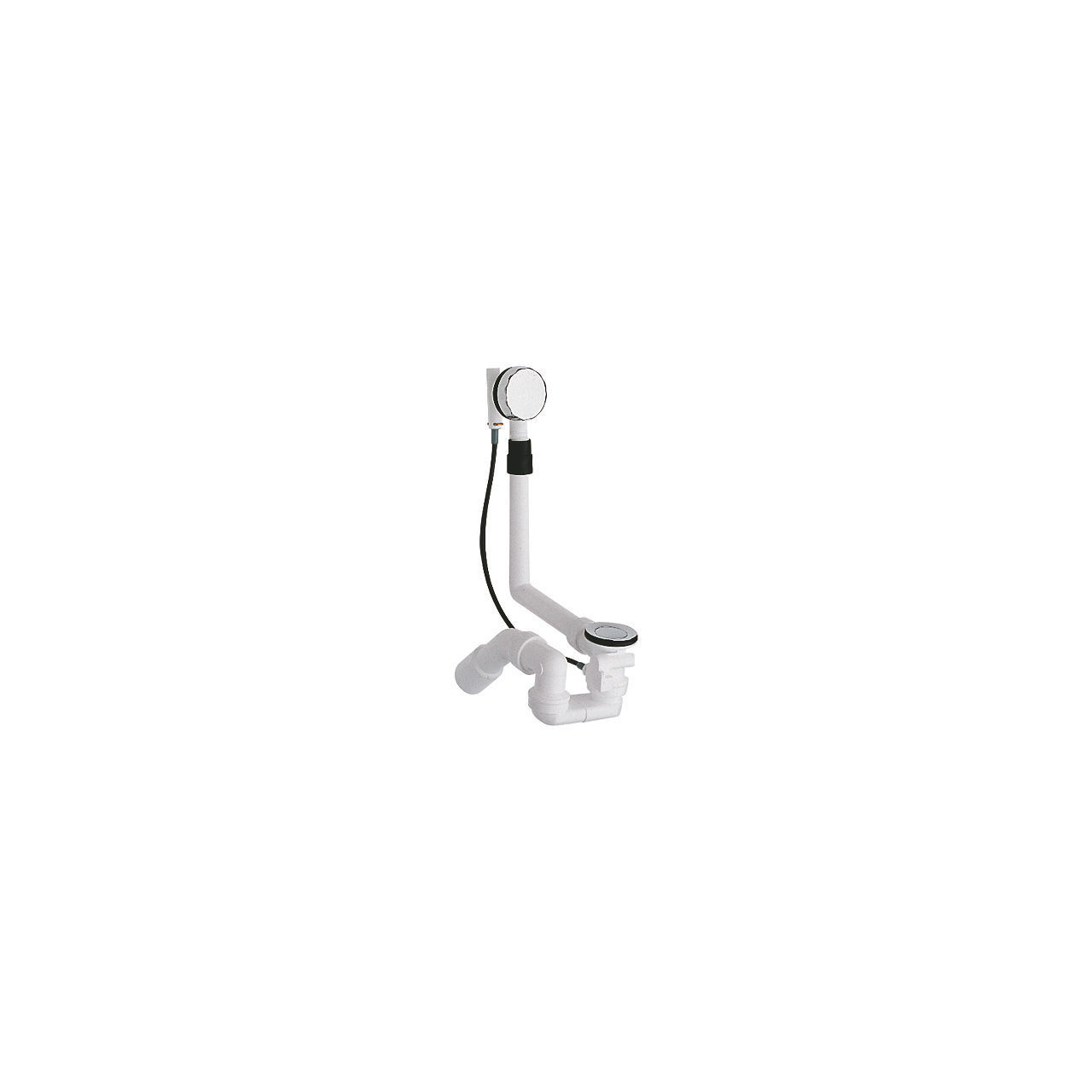 Anello Copritroppo Pieno Per Lavabo In Plastica Argento - Diametro 22 Mm - Universale