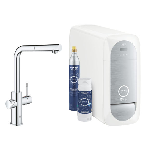 Immagine di GROHE BLUE HOME STARTER KIT CON DOCCETTA ESTRAIBILE 31539000