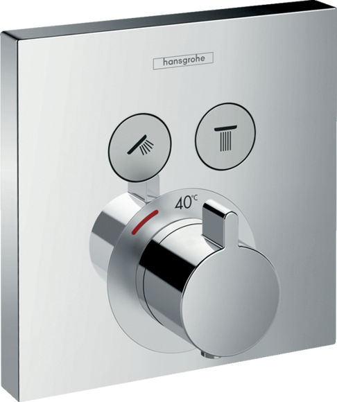 Immagine di Miscelatore termostatico ad incasso per 2 utenze Hansgrohe 15763000