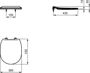 Immagine di Sedile wc softclose bianco serie Connect Ideal Standard E772401