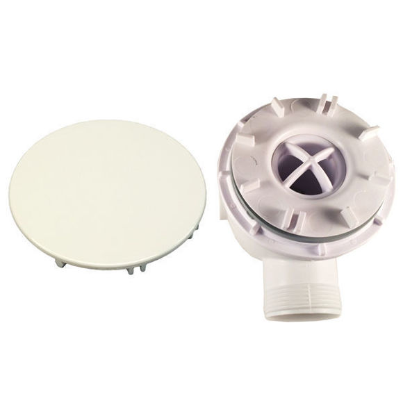 Immagine di Ricambio piletta scarico 86mm bianca SENZA DRENAGGIO Silfra CRIAD20006
