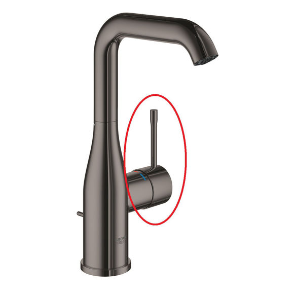 Immagine di Ricambio leva  grafite lucido per miscelatore lavabo Essence Grohe