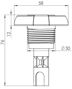 Immagine di Ricambio bocchetta fissa da 2" per a 1 foro per minipiscina Wellis AJ00214