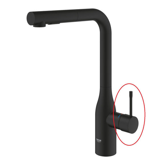 Immagine di Ricambio leva nera per miscelatore Essence Grohe 46927KF0