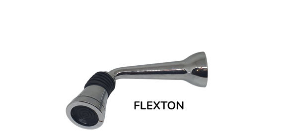 Immagine di Kit Braccio Doccia Con Soffione cromato FLEXTON 22313500