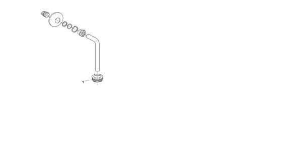 Immagine di Ricambio set di entrata dall'alto per orinatoi 37045000