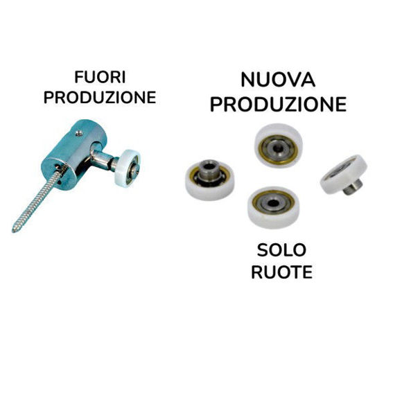 Immagine di Ricambio kit 4 cuscinetti per eccentrico Glass SP1B0