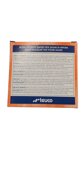 Immagine di Decalcificante rapido per sauna a vapore 6 bustine Teuco 0930