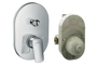 Immagine di Set miscelatore Logis monocomando a parete con corpo incasso Hansgrohe - 71409000