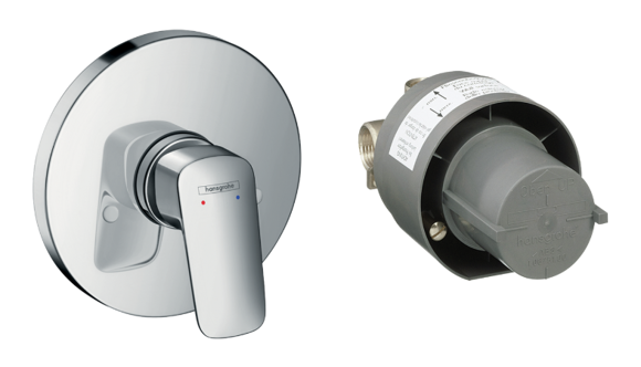 Immagine di Set miscelatore doccia LOGIS parte esterna e parte incasso Hansgrohe - 71666000
