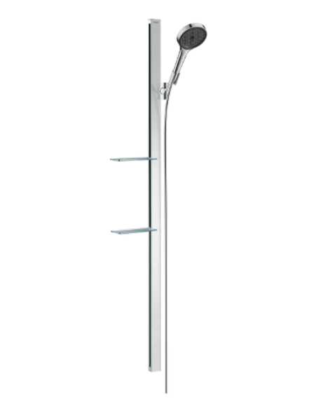 Immagine di Set doccia Rain Infinity  130 3jet con asta doccia 150 cm Hansgrohe - 27673000
