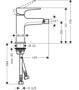 Immagine di Miscelatore Metropol monocomando bidet con maniglia a leva e piletta push-open Hansgrohe - 32520340